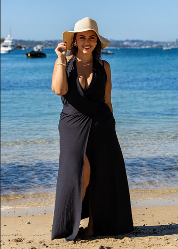 ETERNA TIE UP DRESS - NERO