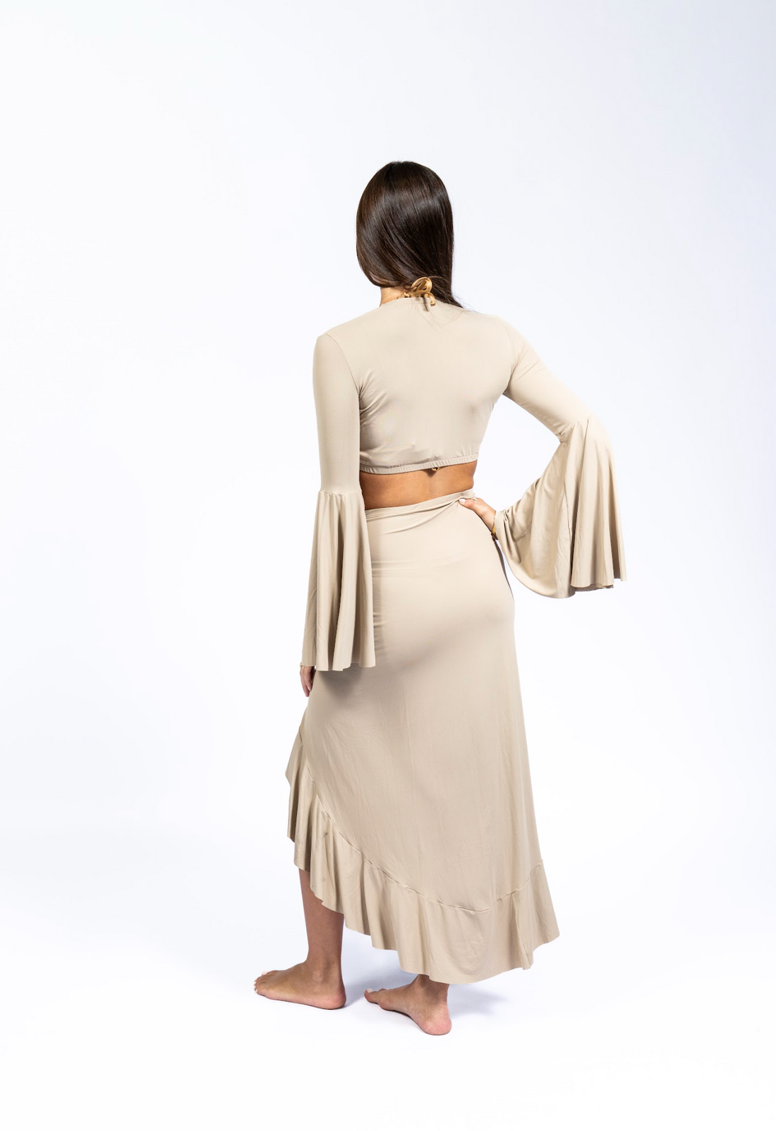 VOLÁ COVER UP TWO PIECE SET - LATTE